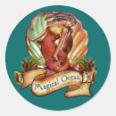 Recherche de sirène vintage autocollants Océan