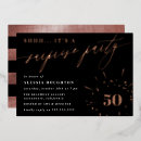 Recherche de rose gold surprise anniversaire invitations Calligraphie