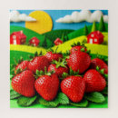 Recherche de fraise puzzles Fruit