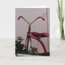 Recherche de tricycle vœux cartes Antique