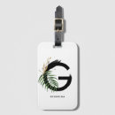 Recherche de feuille tropicale bagages étiquettes Boho