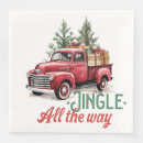 Recherche de camion vintage serviettes Arbre de noël