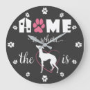 Recherche de silhouette de chien horloges Élégant