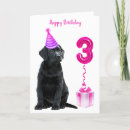 Recherche de 3ème anniversaire cartes Girl