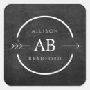 Recherche de flèche noire autocollants Monogramme