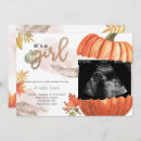 Recherche de fall baby shower fille invitations Petit citrouille