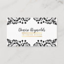 Recherche de dentelle noire cartes visite Boss