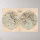 Zoek naar wereld kaart posters Oude wereldkaart