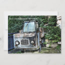 Recherche de voiture abandonnée cartes invitations Vintage
