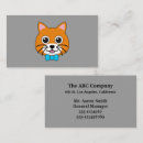Recherche de chat heureux cartes visite Animal