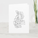 Recherche de conception originale vœux cartes Noir et blanc