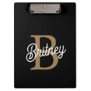 Recherche de monogramme moderne porte blocs Noir
