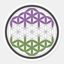 Zoek naar heilige geometrie stickers Life flower