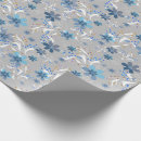Recherche de motif floral papier cadeau Gris