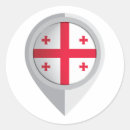 Recherche de drapeau géorgien autocollants Drapeau de la géorgie