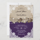 Recherche de purple rustic mariage invitations Pays