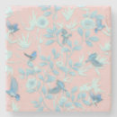Recherche de oiseau rose dessous de verres Bleu