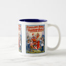 Recherche de cirque vintage tasses Clown