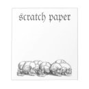 Recherche de mort blocsnotes Crânes