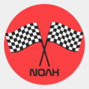 Recherche de drapeau de course autocollants Anniversaire des garçons