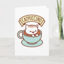 Recherche de café kawaii cartes postales Cappuccino