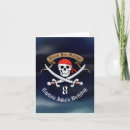 Recherche de pirates vœux cartes Squelette