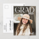 Recherche de diplôme universitaire cartes postales Noir et blanc
