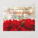 Recherche de poinsettias rouges cartes postales Pointe