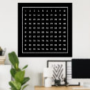Recherche de maths posters Noir et blanc
