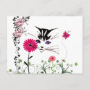 Recherche de chat floral cartes postales Marguerites