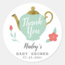 Recherche de baby shower tea autocollants Théière