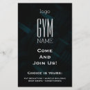 Zoek naar fitness flyers Promotie