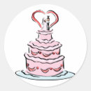 Recherche de gâteau mariage autocollants Rsvp