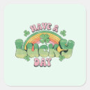 Recherche de trèfle vert autocollants Chanceux