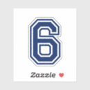 Zoek naar nummer 6 stickers Sport