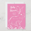 Recherche de lapin blanc invitations Bébé