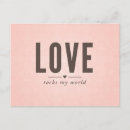 Recherche de amour vintage cartes postales Brun