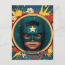 Recherche de superhéros cartes postales Bande dessinée