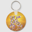 Recherche de k initial porteclés Fleurs