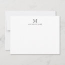 Recherche de carte de note de monogramme invitations Initiale