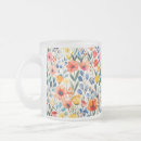 Recherche de fleur de ressort tasses Aquarelle