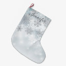 Recherche de bleu chaussette de noël Flocons de neige