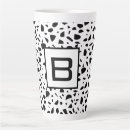 Recherche de motif noir et blanc tasses Unique