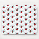 Recherche de coccinelle rouge tapis souris Illustration