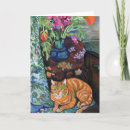 Recherche de bouquet et un chat vœux cartes Chats