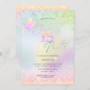 Recherche de sweet 15 invitations Parties scintillant d'or rose