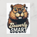 Recherche de castor drôle cartes postales Mignon