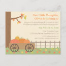 Recherche de chariot de citrouille invitations Chute