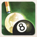 Recherche de boule huit dessous de verres Billards