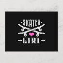 Recherche de skater cartes postales Fille
